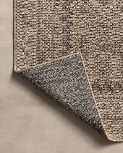 Loloi Chris Loves Julia Providence Collection PRC-06 Charcoal/Dove 2'-3" x 7'-7", .12" Pile Height, Indoor/Outdoor Runner Rug