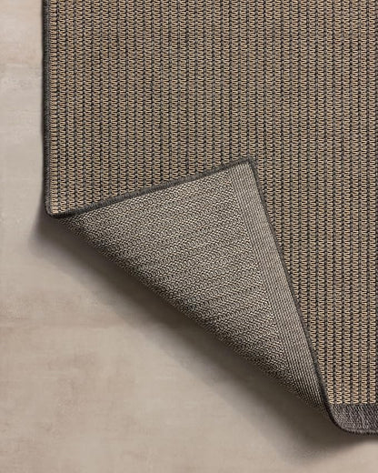 Loloi Chris Loves Julia Providence Collection PRC-03 Wheat/Charcoal 7'-6" x 10', .12" Pile Height, Indoor/Outdoor Area Rug