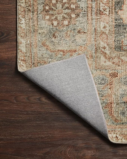 Loloi Margot Collection MAT-03 Ocean/Spice 2'-6" x 11'-6" Runner Rug feat. CloudPile, No-Shed Easy Clean Large Patterned Area Rug for Living Room, Bedroom, Dining Area