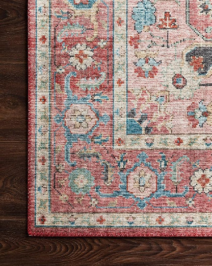 Loloi Skye Collection SKY-05 Brick/Ocean 2'-6" x 12'-0" Runner Rug