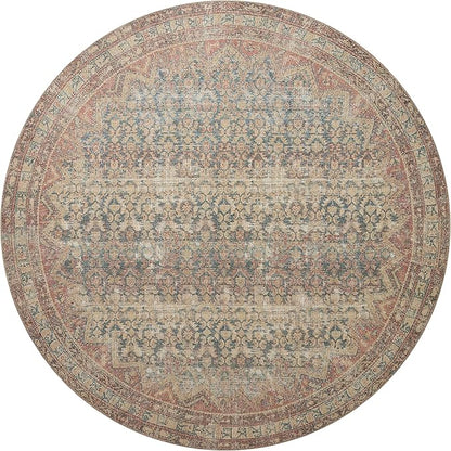 Loloi Angela Rose Aubrey Collection AUB-03 Ocean/Spice 2'-3" x 3'-9", .19" Pile Height, Accent Rug