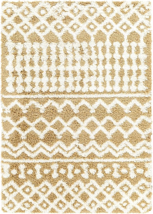Livabliss Hapsburg Moroccan Shag Area Rug,9'3" x 12',Camel
