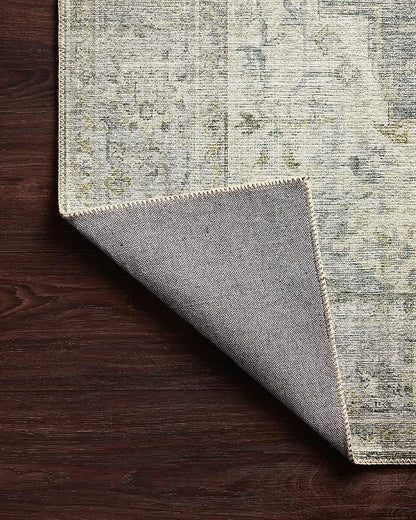Loloi Skye Collection SKY-12 Charcoal/Dove 8'-0" x 8'-0" Round Area Rug