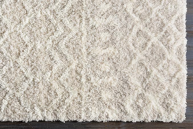 Livabliss Hapsburg Moroccan Shag Runner Area Rug,2'7" x 10',Beige