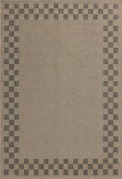 Loloi Chris Loves Julia Providence Collection PRC-01 Natural/Charcoal 5' x 7'-7", .12" Pile Height, Indoor/Outdoor Area Rug