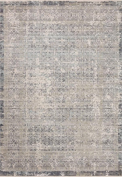 Loloi Amber Lewis Alie Collection ALE-04 Sky/Stone 2'-3'' x 3'-10'', .13'' Pile Height, Accent Rug