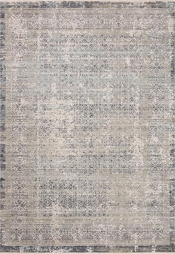 Loloi Amber Lewis Alie Collection ALE-04 Sky/Stone 11'-6'' x 15'-7'', .13'' Pile Height, Area Rug