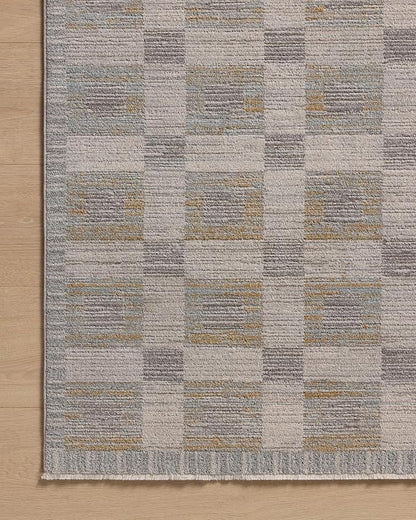 Loloi Amber Lewis Cali Collection CIL-07 Mist/Wheat 6'-7" x 9'-2", .25" Pile Height, Area Rug