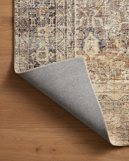Loloi Amber Lewis Morgan Collection MOG-01 Sunset/Ink 8'-3" x 11'-3" 38" Thick Area Rug feat. CloudPile, Neutral, Room Décor, Vintage Inspired, Livingroom, Bedroom, Dining Area