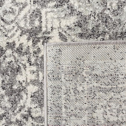 SAFAVIEH Area Rug 6x8 - Evoke Collection - Grey & Ivory, Distressed Design, Non-Shedding & Easy to Clean, Ideal for Living Room, Bedroom, Dining Space (EVK256D)