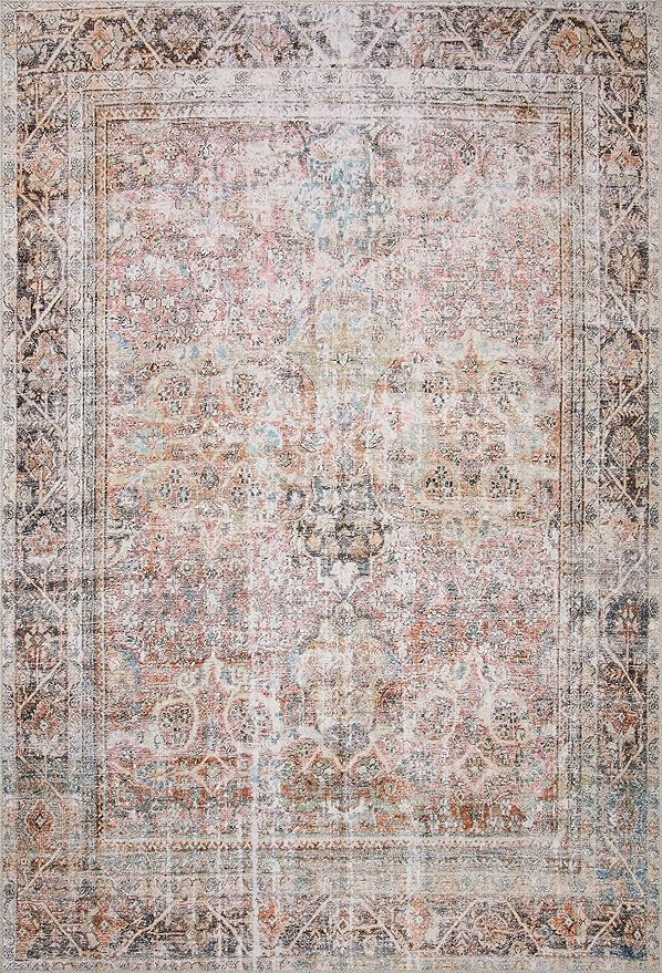 Loloi Adrian Collection ADR-05 Sunset/Charcoal 2'-0" x 5'-0", .19" Thick Accent Rug
