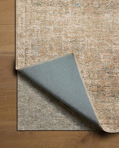 Loloi Amber Lewis Cambria Collection CBR-08 Ocean/Brick 8'-6" x 11'-6" Area Rug Jute, Neutral, Vintage Style, Antique Tone, Living, Bedroom, Dining, Carpet