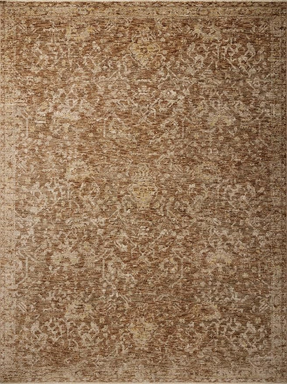 Loloi Magnolia Home by Joanna Gaines Junie Collection JUE-01 Clay/Natural 3'-11" x 5'-7", .38" Pile Height, Accent Rug