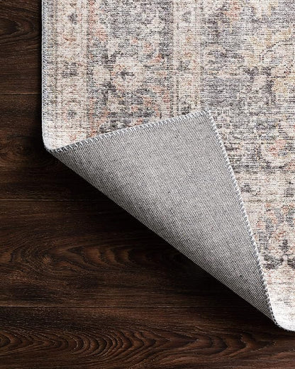 Loloi Skye Collection SKY-01 Grey/Apricot 7' x 9' Oval Area Rug