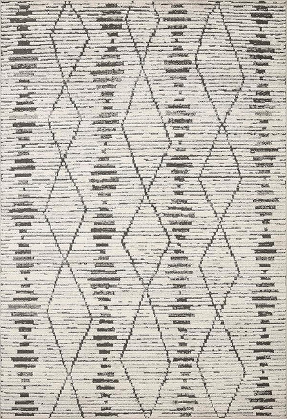 Loloi Kamala Collection KAM-02 Charcoal/Dove 2'-7" x 10'-0" Runner Rug