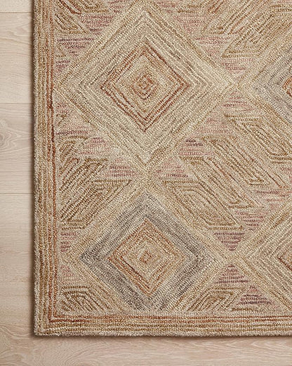 Loloi Varena Collection VAR-02 Berry/Multi 5'-0" x 7'-6" Area Rug