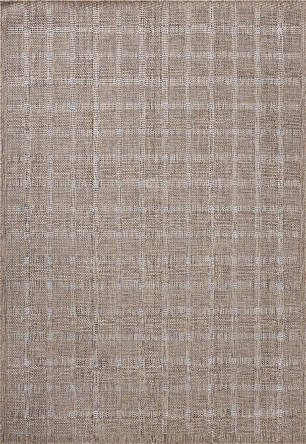 Loloi Amber Lewis Topanga Collection TOP-01 Natural/Bone 3'-11" x 5'-11" Indoor/Outdoor Accent Rug