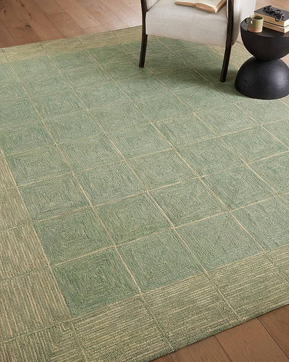 Loloi Chris Loves Julia Francis Collection FRA-02 Green/Natural 9'-3" x 13' Area Rug