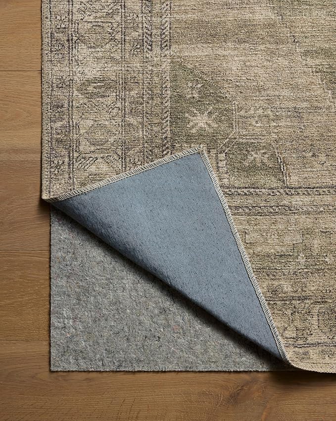 Loloi Amber Lewis Cambria Collection CBR-03 Sand/Olive 2'-3" x 3'-9" Accent Rug Jute, Neutral, Vintage Style, Antique Tone, Living, Bedroom, Dining, Carpet