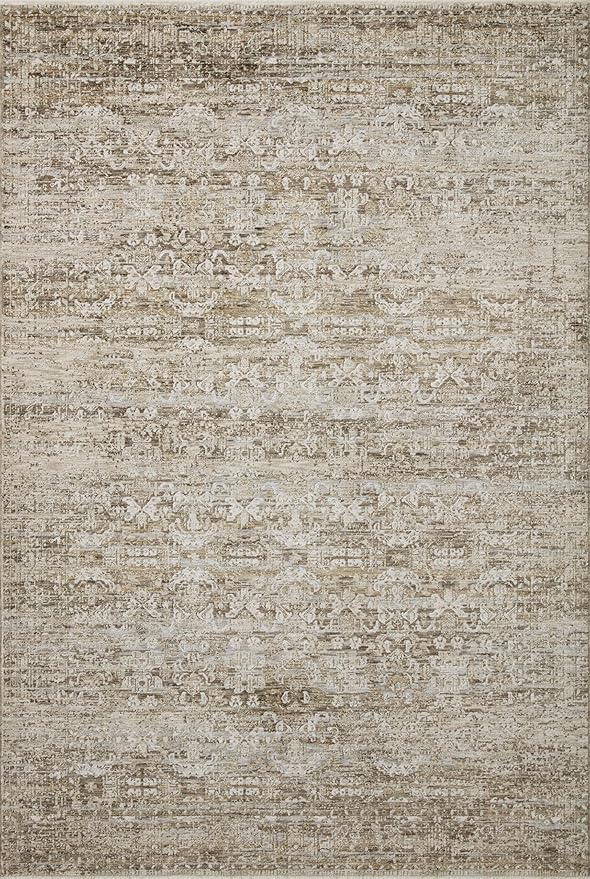 Loloi Amber Lewis Honora Collection HON-04 Bark/Dove 6'-7" x 9'-2" Area Rug