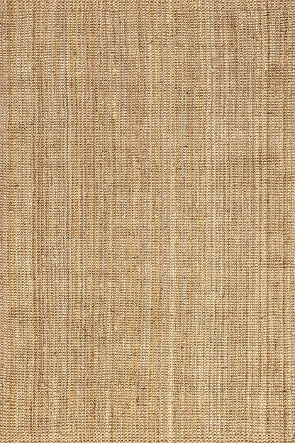 nuLOOM Ashli Solid Farmhouse Jute Area Rug, 7'6" x 9'6", Natural