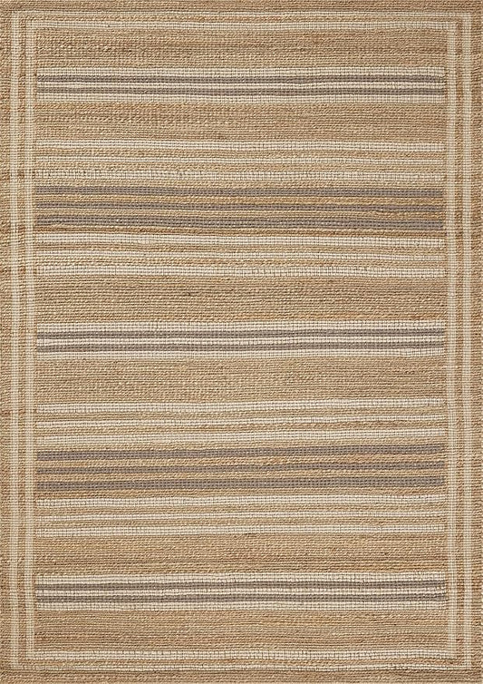 Loloi Chris Loves Julia Judy Collection JUD-03 Natural/Dove 2'-6" x 7'-6" Runner Rug