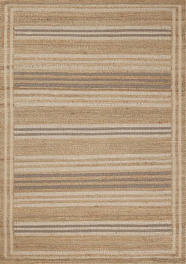 Loloi Chris Loves Julia Judy Collection JUD-03 Natural/Dove 2'-3" x 3'-9" Accent Rug