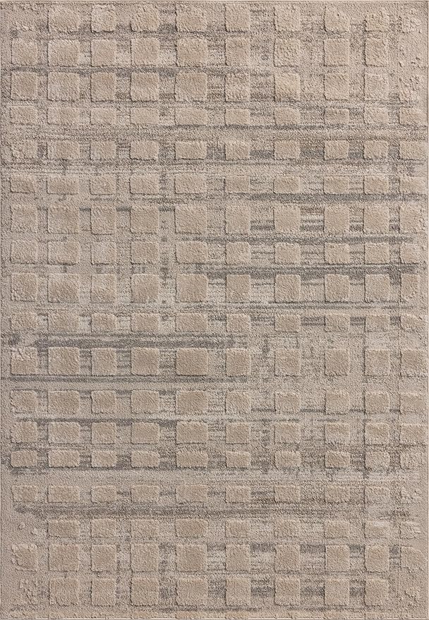 Loloi Amber Lewis Monty Collection MOT-06 Pebble/Beige 2'-7" x 10'-0", .50" Pile Height, Runner Rug