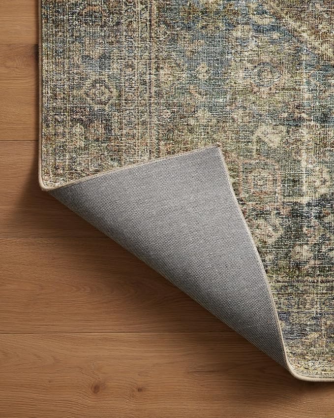 Loloi Amber Lewis Morgan Collection MOG-05 Spice/Lagoon 11'-6" x 14'-6" 38" Thick Area Rug feat. CloudPile Neutral, Room Décor, Vintage Inspired, Livingroom, Bedroom, Dining Area