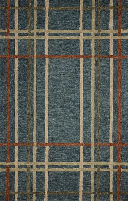 Loloi Magnolia Home by Joanna Gaines Waylon Collection WAY-01 Denim/Multi 2'-6" x 9'-9" Runner Rug