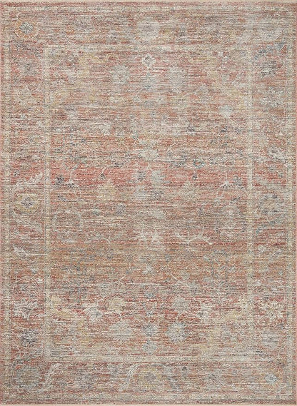 Loloi Magnolia Home by Joanna Gaines Millie Collection MIE-04 Sunset/Multi 9'-6" x 13'-1", .25" Pile Height, Area Rug