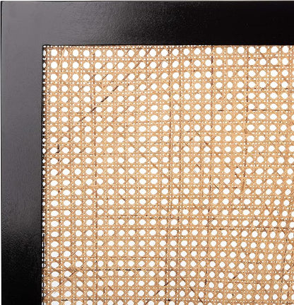 SAFAVIEH Home Collection Vienna Black Cane King Headboard Platform