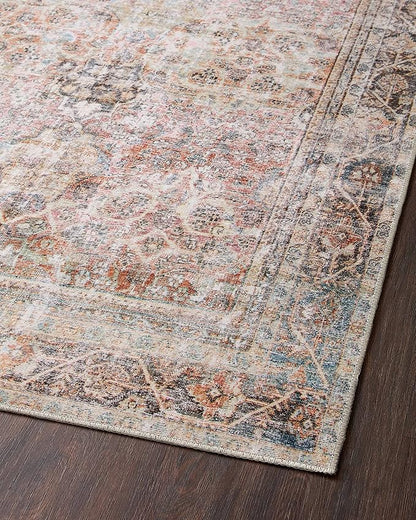 Loloi Adrian Collection ADR-05 Sunset/Charcoal 8'-6" x 11'-6", .19" Thick Area Rug