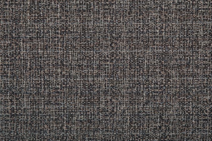 SIMPLIHOME Harrison 36 inch Wide Transitional Square Coffee Table Storage Ottoman in Ebony Tweed Look Fabric, Assembled, For the Living Room and Bedroom