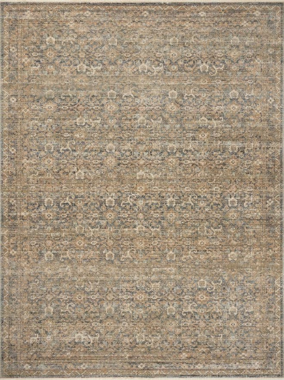 Loloi Amber Lewis Molly Collection MOL-02 Denim/Gold 7'-10" x 10' Low Pile Area Rug