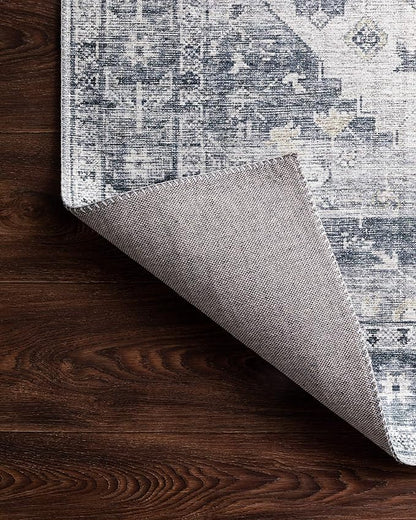 Loloi II Skye Collection SKY-02 Silver/Grey 7'-6" x 9'-6" Area Rug