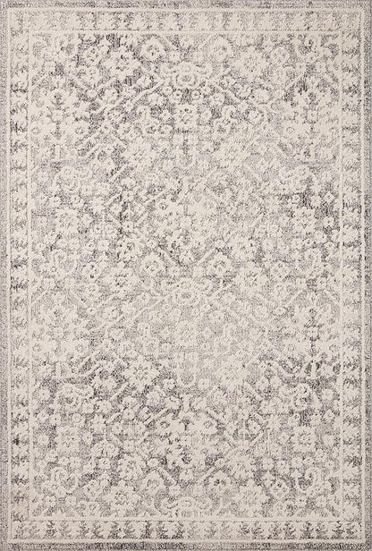 Loloi Magnolia Home by Joanna Gaines Gigi Collection GIG-01 Grey/Ivory 5'-3" x 7'-6" Area Rug