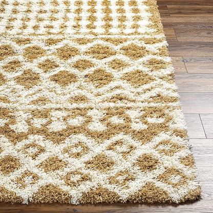 Livabliss Hapsburg Moroccan Shag Area Rug,6'7" x 9'6",Camel
