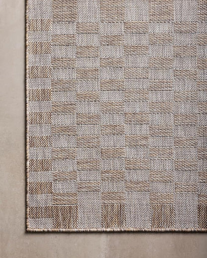 Loloi Amber Lewis Topanga Collection TOP-03 Natural/Dove 2'-3" x 3'-9" Indoor/Outdoor Area Rug