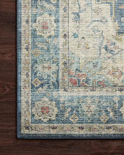 Loloi Skye Collection SKY-12 Ocean/Multi 6'-0" x 9'-0" Area Rug