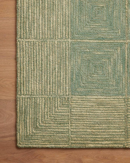 Loloi Chris Loves Julia Francis Collection FRA-02 Green/Natural 2'-0" x 5'-0" Accent Rug