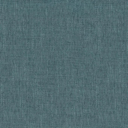 Homepop Home Decor | Upholstered Round Storage Ottoman | Ottoman with Storage for Living Room & Bedroom (Light Teal Linen)
