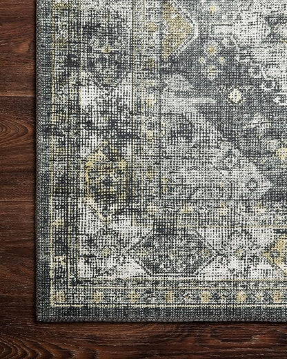 Loloi Skye Collection SKY-09 Graphite/Silver 2'-0" x 5'-0" Accent Rug