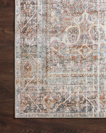 Loloi Adrian Collection ADR-05 Sunset/Charcoal 8'-6" x 11'-6", .19" Thick Area Rug