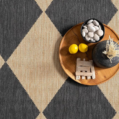 nuLOOM 2' x 10' Outdoor Performance Area Rug, Stain Resistant, Weather Resistant, High Traffic, Patio, Balcony, Outside, Sabina Dark Grey