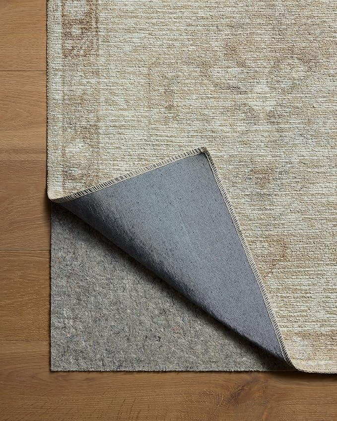 Loloi Amber Lewis Cambria Collection CBR-02 Mist/Natural 2'-6" x 9'-6" Runner Rug Jute, Neutral, Vintage Style, Antique Tone, Living, Bedroom, Dining, Carpet