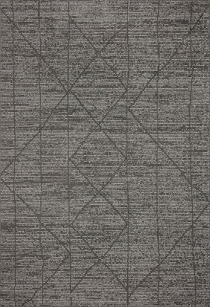 Loloi Kamala Collection KAM-06 Charcoal/Ivory 5'-3" x 7'-9" Area Rug