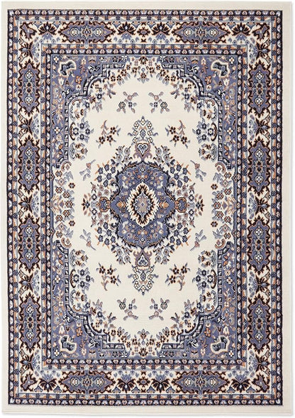 Home Dynamix Premium Sakarya Traditional Medallion Border Area Rug, Porcelain, 7'8"x10'7" Rectangle