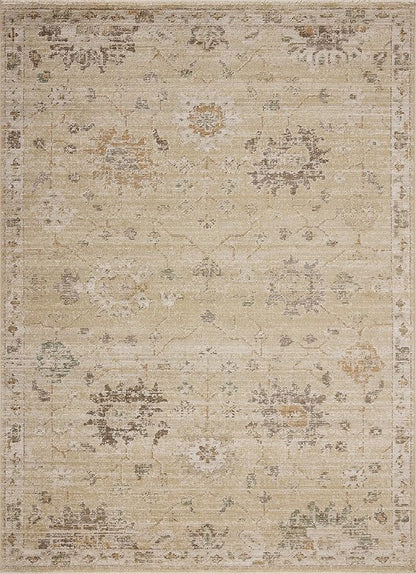 Loloi Magnolia Home by Joanna Gaines Pace Collection PAC-05 Apricot/Multi 9'-6" x 9'-6" Round Area Rug