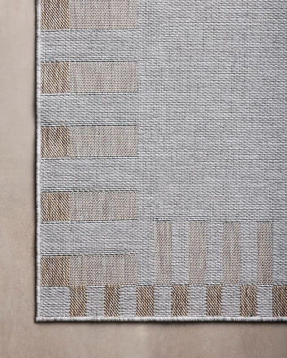 Loloi Amber Lewis Topanga Collection TOP-08 Silver/Natural 7'-10" x 10' Indoor/Outdoor Area Rug